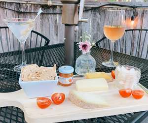 Cheeseboard on the patio