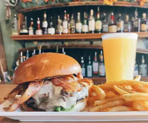 Burger and beer